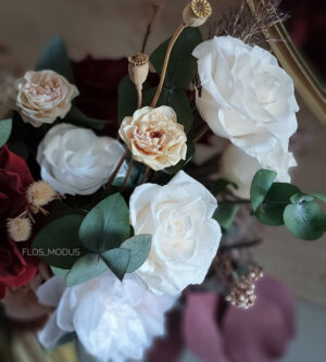 Свадебный букет из стабилизированных цветов